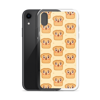 Funny Bread Faces Clear Case for iPhone® Bags & Accessories > Phone Cases ZomaModa