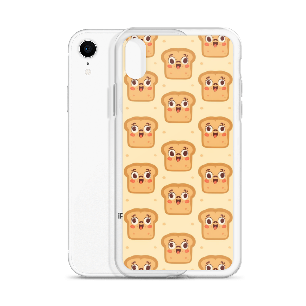 Funny Bread Faces Clear Case for iPhone® Bags & Accessories > Phone Cases ZomaModa