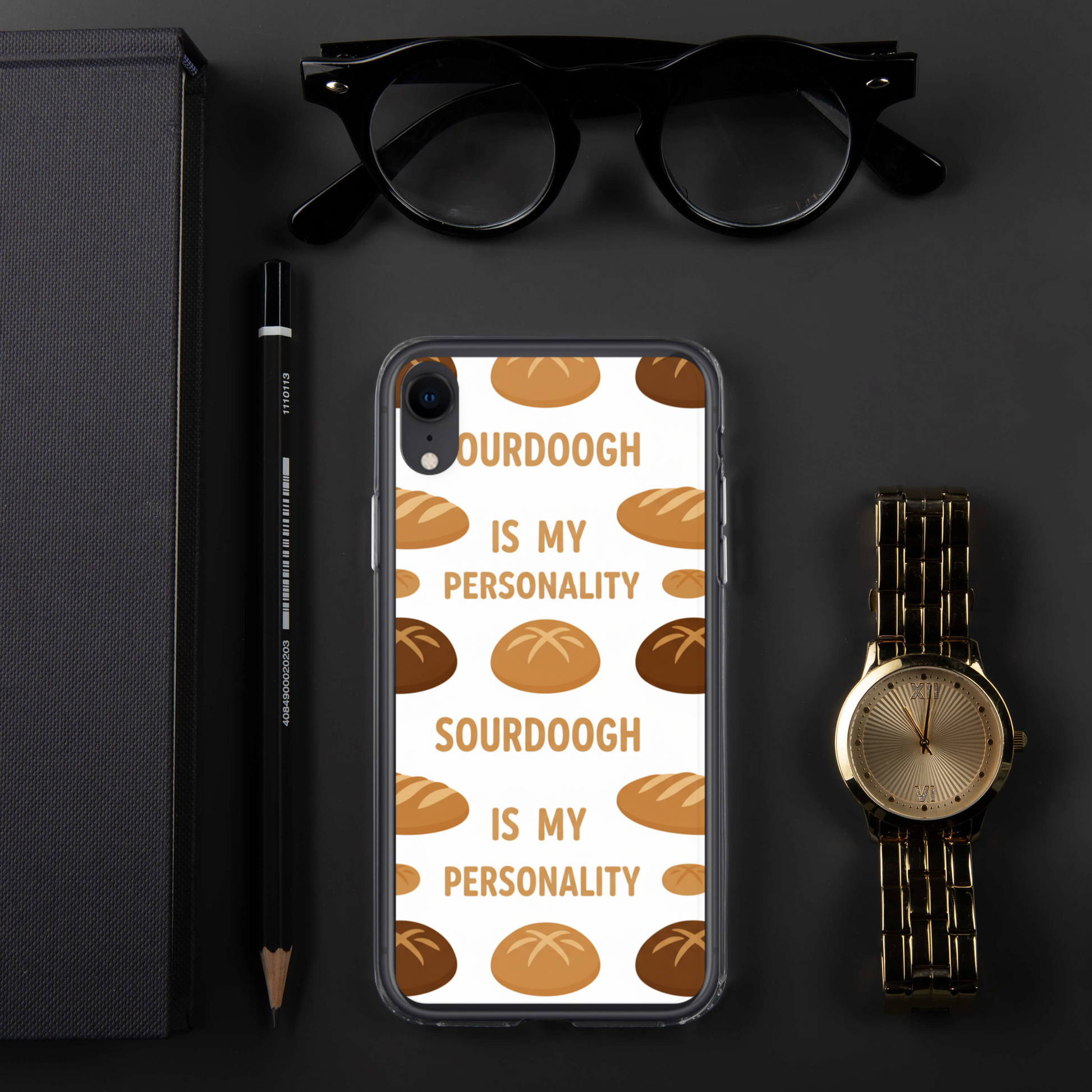 Sourdough Is My Personality Clear Case for iPhone® Bags & Accessories > Phone Cases ZomaModa
