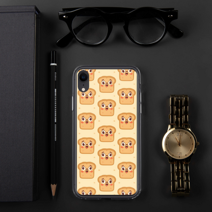 Funny Bread Faces Clear Case for iPhone® Bags & Accessories > Phone Cases ZomaModa