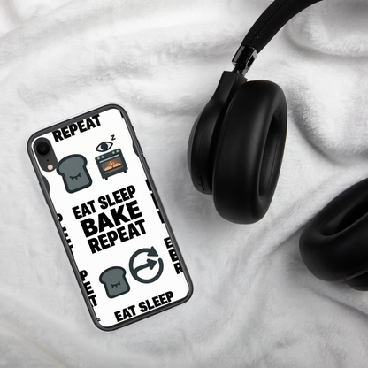 Eat Sleep Bake Repeat Clear Case for iPhone® Bags & Accessories > Phone Cases ZomaModa