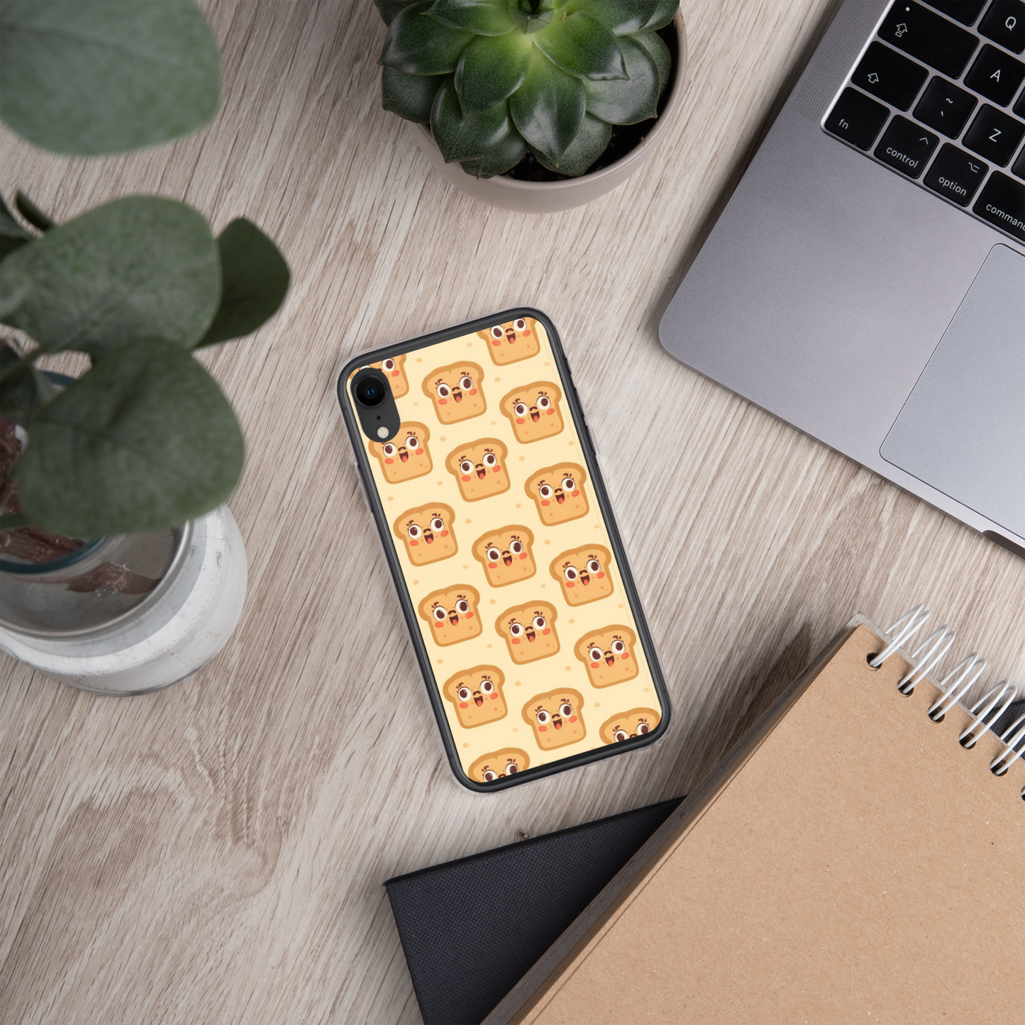 Funny Bread Faces Clear Case for iPhone® Bags & Accessories > Phone Cases ZomaModa