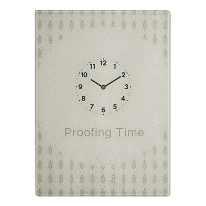 Proofing Time Glass Cutting Board Default Title Kitchen & Baking Gear > Cutting Boards ZomaModa