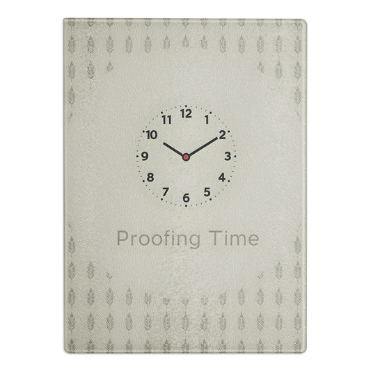 Proofing Time Glass Cutting Board Default Title Kitchen & Baking Gear > Cutting Boards ZomaModa