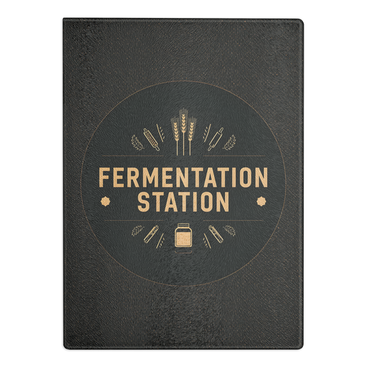 Fermentation Station Glass Cutting Board Default Title Kitchen & Baking Gear > Cutting Boards ZomaModa