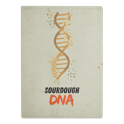 Sourdough DNA Glass Cutting Board Default Title Kitchen & Baking Gear > Cutting Boards ZomaModa