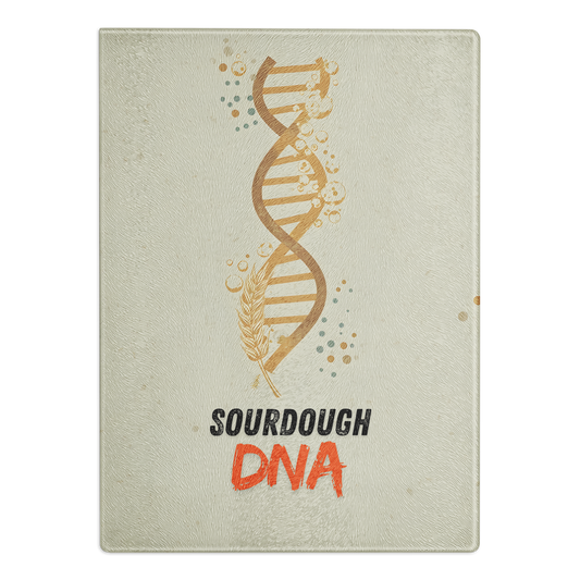 Sourdough DNA Glass Cutting Board Default Title Kitchen & Baking Gear > Cutting Boards ZomaModa