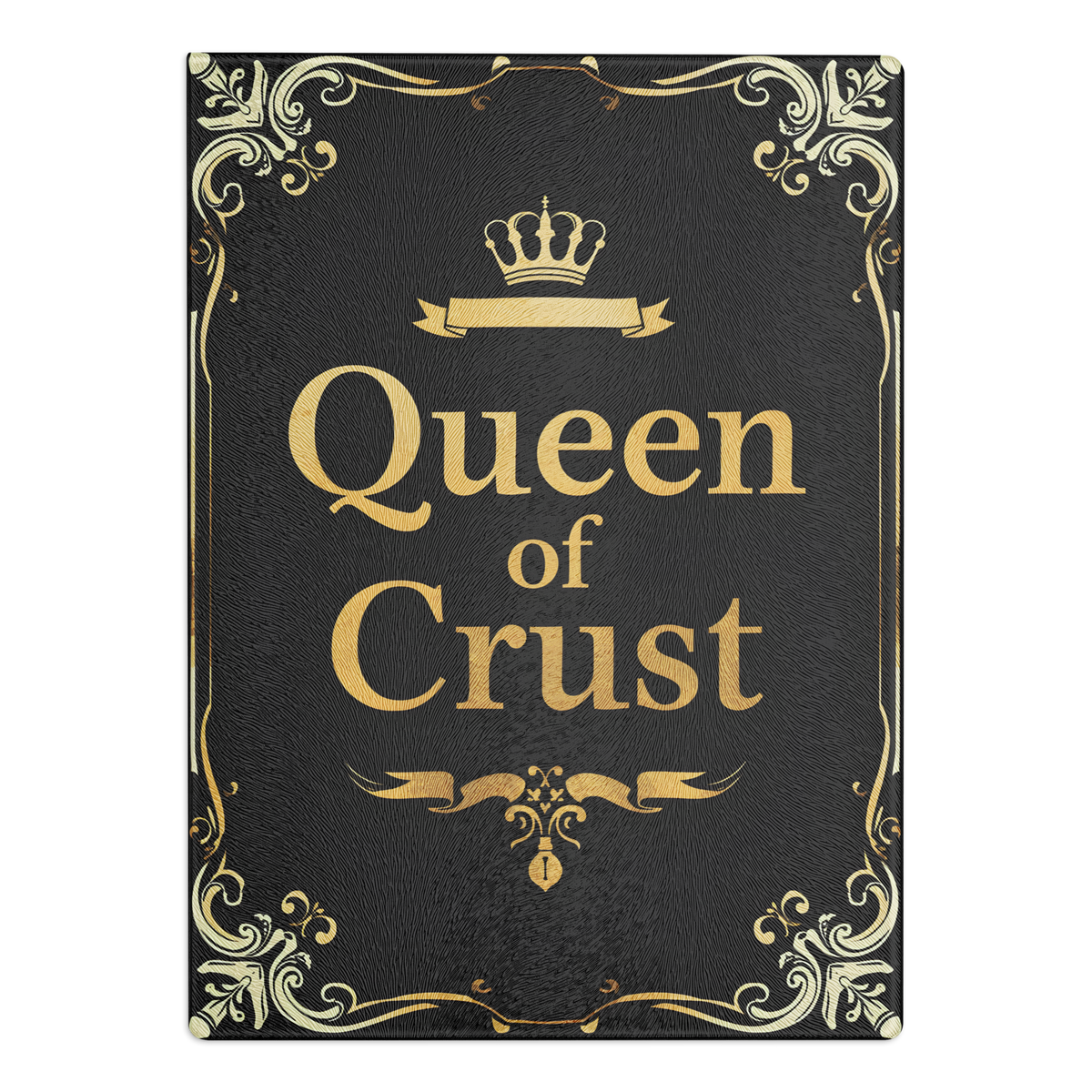 Queen of Crust Glass Cutting Board Default Title Kitchen & Baking Gear > Cutting Boards ZomaModa