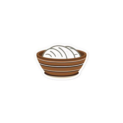 Proofing Basket Pattern Sticker (Sourdough Tools Graphic) 3″×3″ Stationery & Gifts > Stickers ZomaModa