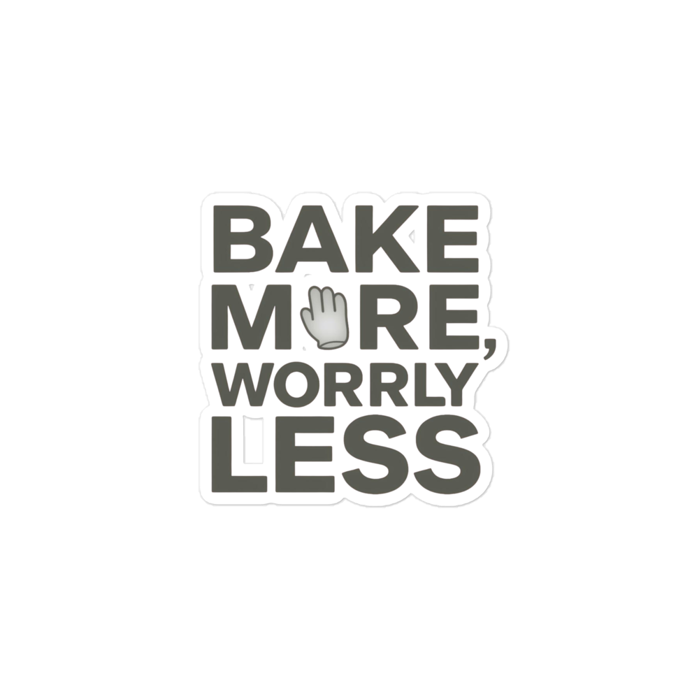 Feed the Starter Typography Sticker (Funny Baking Quote) 3″×3″ Stationery & Gifts > Stickers ZomaModa