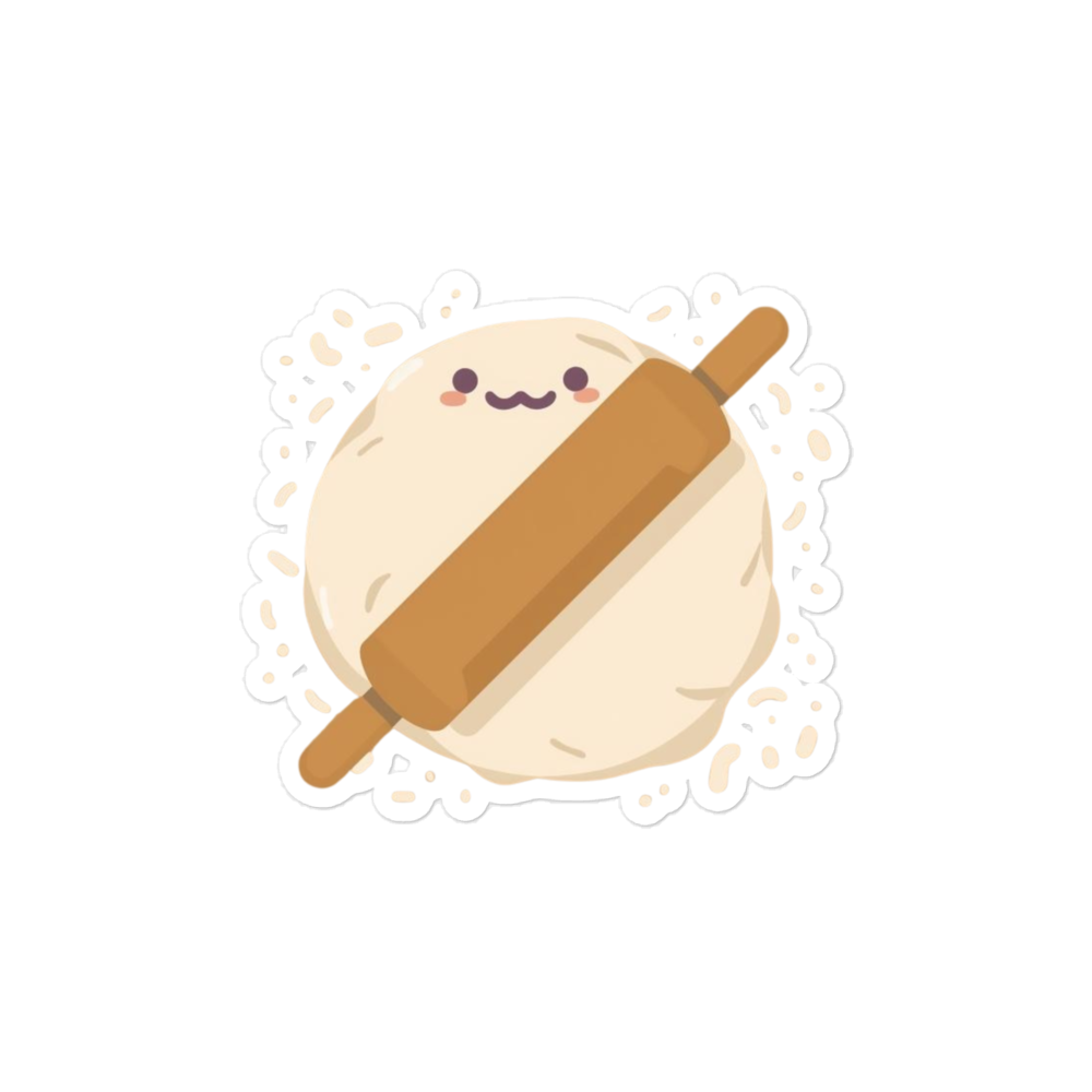 Cute Bread Faces Sticker (Funny Baking Character Sticker) 4″×4″ Stationery & Gifts > Stickers ZomaModa