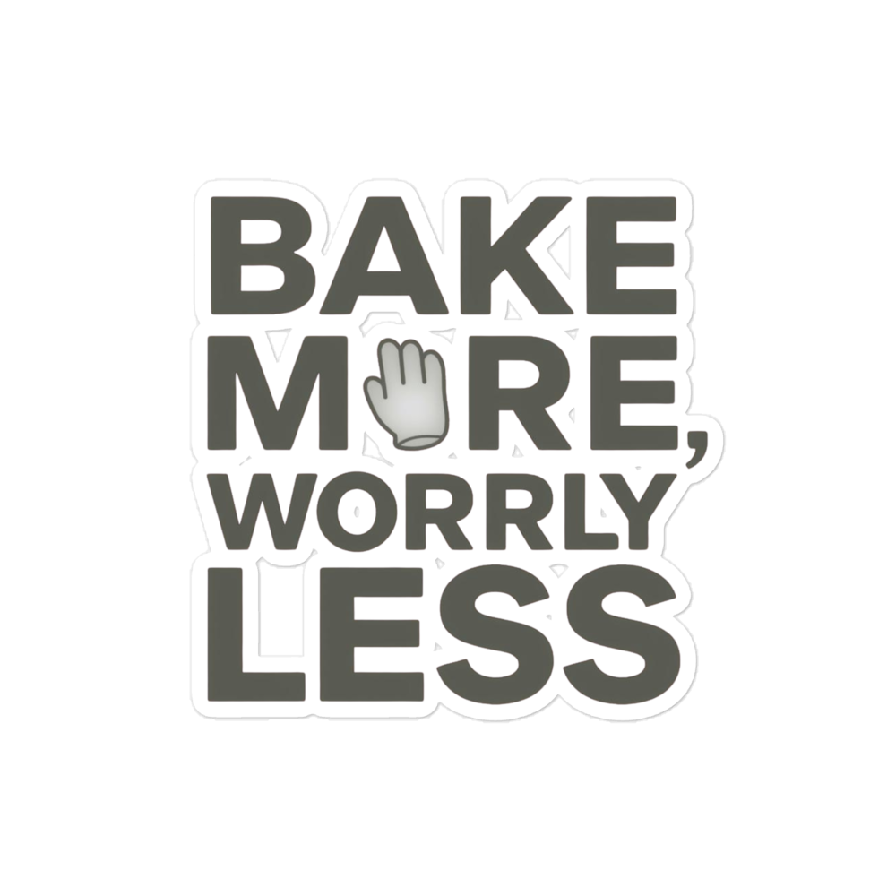 Feed the Starter Typography Sticker (Funny Baking Quote) 4″×4″ Stationery & Gifts > Stickers ZomaModa