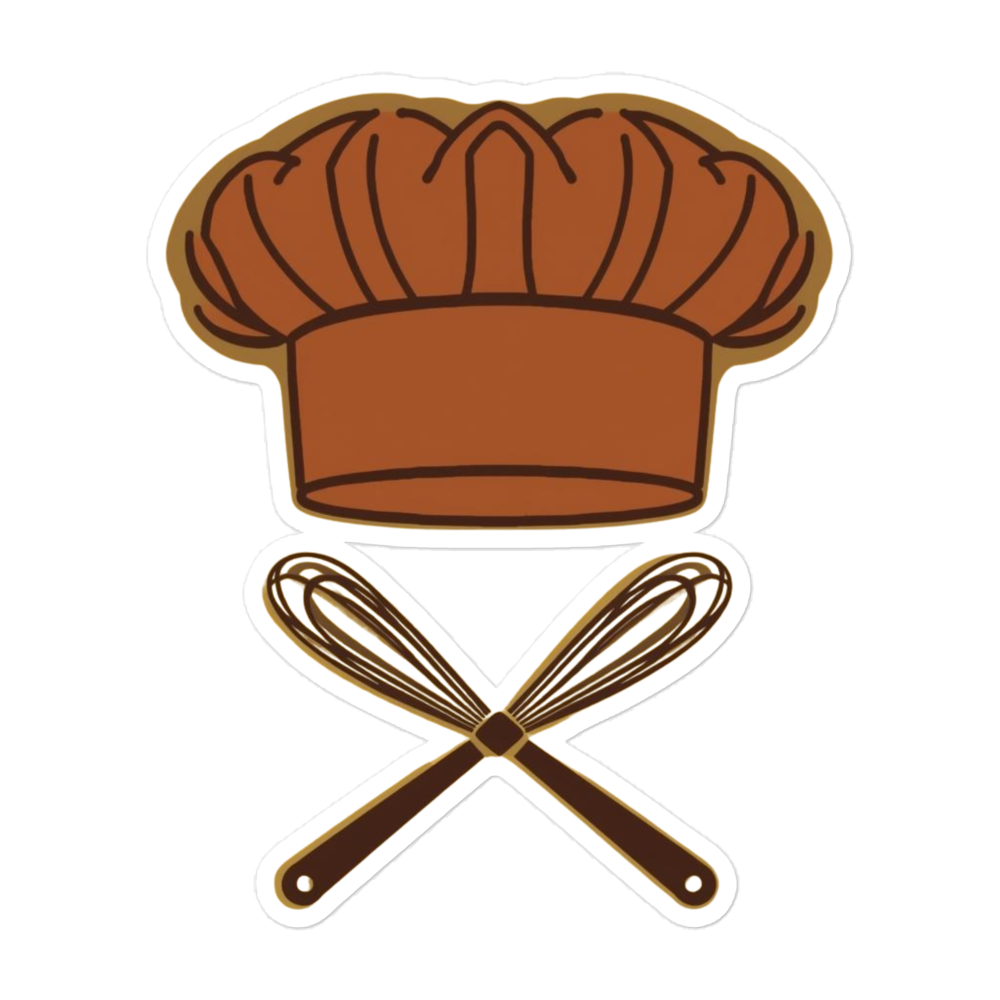 Crust Goals Slice Sticker (Funny Baking Text Graphic) 5.5″×5.5″ Stationery & Gifts > Stickers ZomaModa