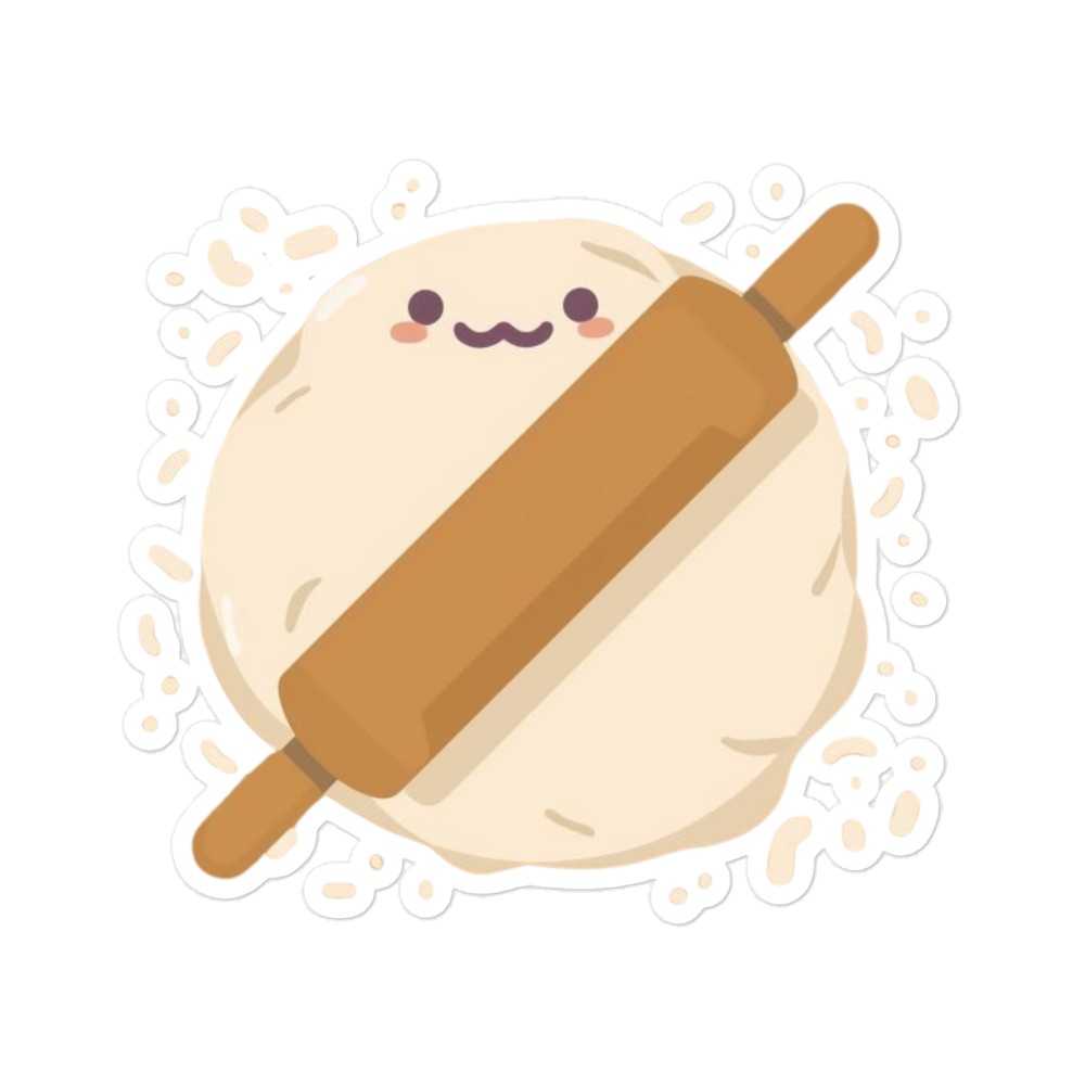 Cute Bread Faces Sticker (Funny Baking Character Sticker) 5.5″×5.5″ Stationery & Gifts > Stickers ZomaModa