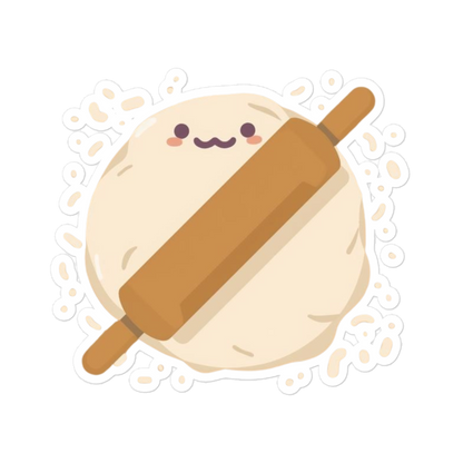Cute Bread Faces Sticker (Funny Baking Character Sticker) 5.5″×5.5″ Stationery & Gifts > Stickers ZomaModa