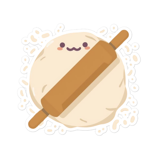 Cute Bread Faces Sticker (Funny Baking Character Sticker) 5.5″×5.5″ Stationery & Gifts > Stickers ZomaModa