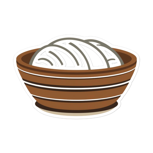 Proofing Basket Pattern Sticker (Sourdough Tools Graphic) 5.5″×5.5″ Stationery & Gifts > Stickers ZomaModa