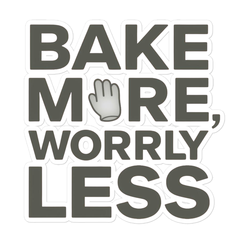 Feed the Starter Typography Sticker (Funny Baking Quote) 5.5″×5.5″ Stationery & Gifts > Stickers ZomaModa