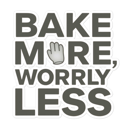Feed the Starter Typography Sticker (Funny Baking Quote) 5.5″×5.5″ Stationery & Gifts > Stickers ZomaModa