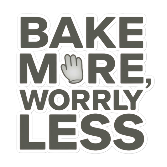Feed the Starter Typography Sticker (Funny Baking Quote) 5.5″×5.5″ Stationery & Gifts > Stickers ZomaModa
