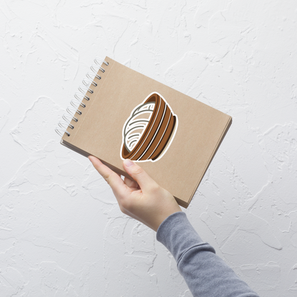 Proofing Basket Pattern Sticker (Sourdough Tools Graphic) Stationery & Gifts > Stickers ZomaModa
