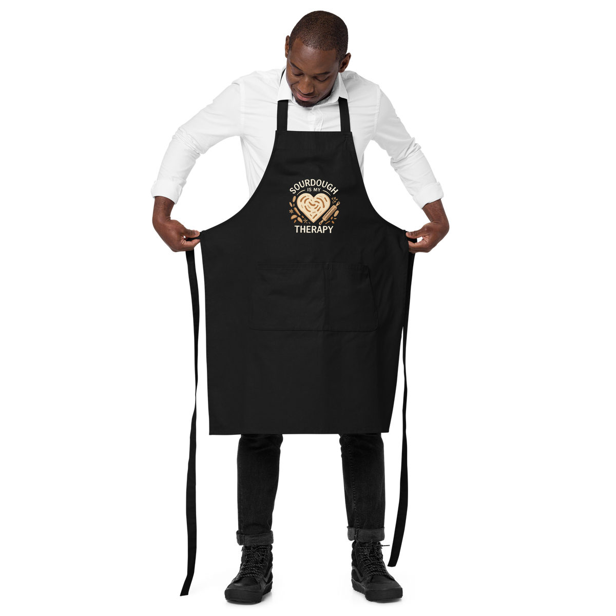 Sourdough Is My Therapy | Cozy Baker Apron Kitchen & Baking Gear > Aprons ZomaModa