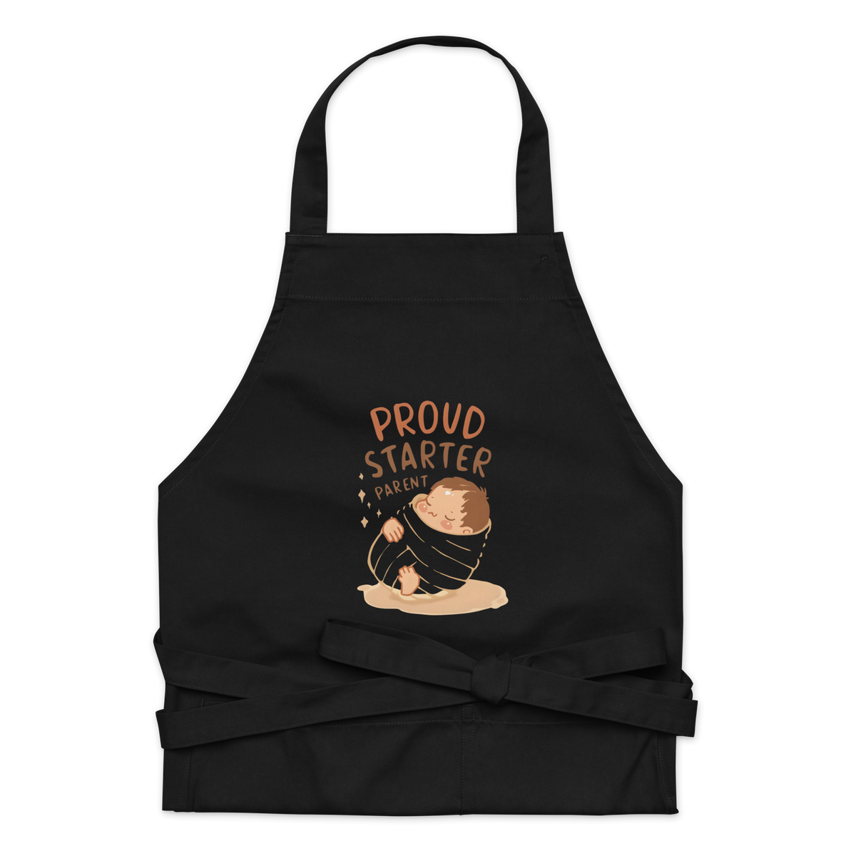 Proud Starter Parent | Emotional Baker Apron Black Kitchen & Baking Gear > Aprons ZomaModa