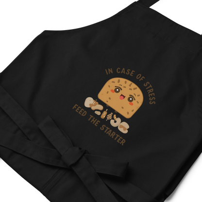 In Case of Stress, Feed The Starter | Comfort Baker Apron Kitchen & Baking Gear > Aprons ZomaModa