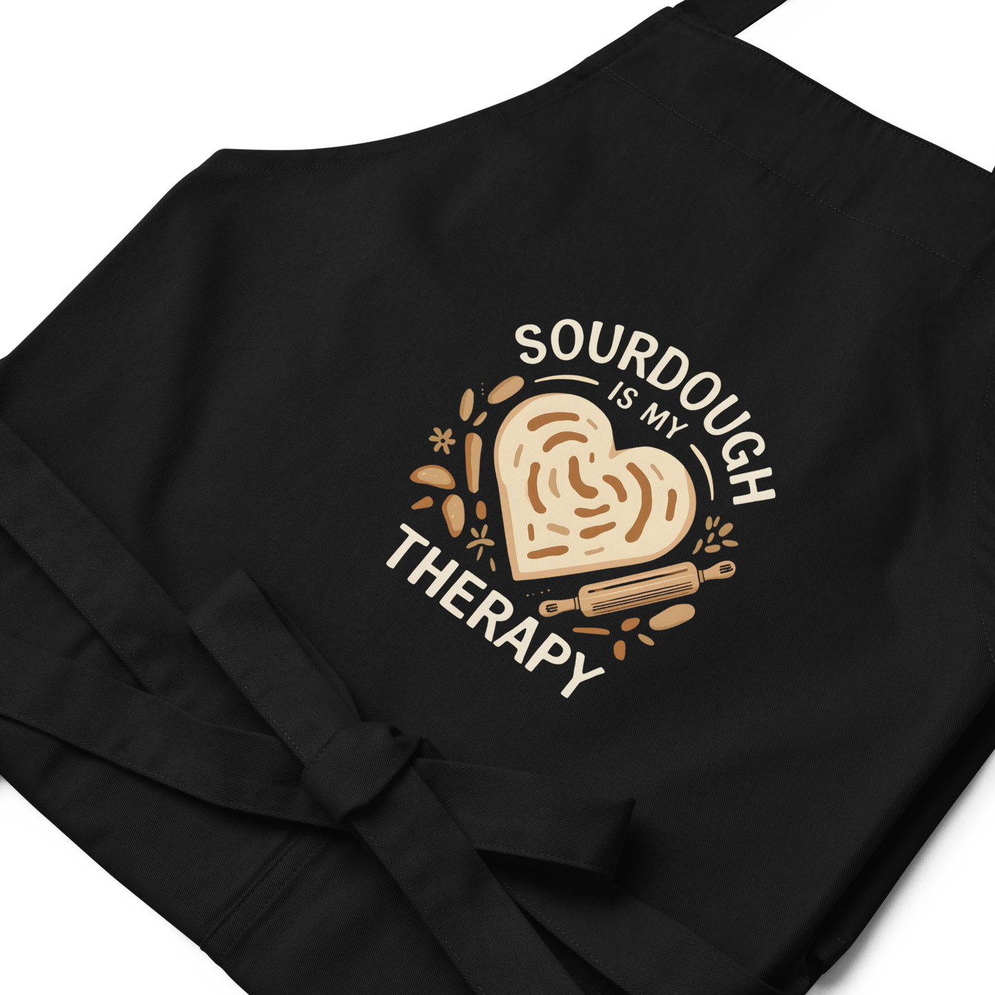 Sourdough Is My Therapy | Cozy Baker Apron Kitchen & Baking Gear > Aprons ZomaModa