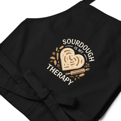 Sourdough Is My Therapy | Cozy Baker Apron Kitchen & Baking Gear > Aprons ZomaModa
