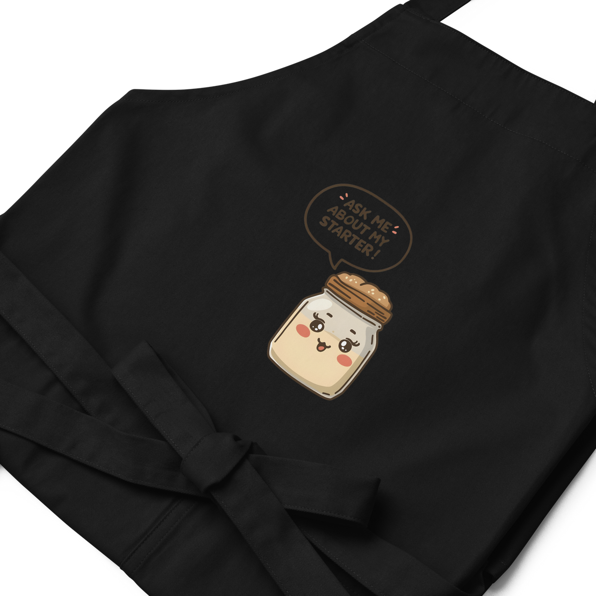 Ask Me About My Starter | Interactive Baker Apron Kitchen & Baking Gear > Aprons ZomaModa