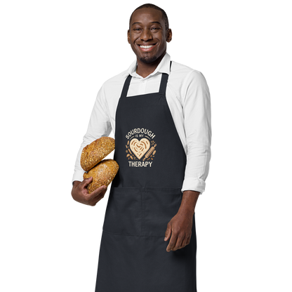 Sourdough Is My Therapy | Cozy Baker Apron Kitchen & Baking Gear > Aprons ZomaModa