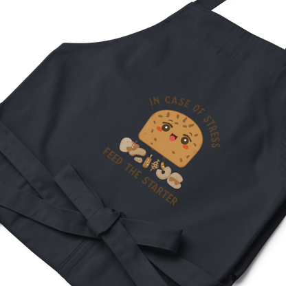 In Case of Stress, Feed The Starter | Comfort Baker Apron Kitchen & Baking Gear > Aprons ZomaModa