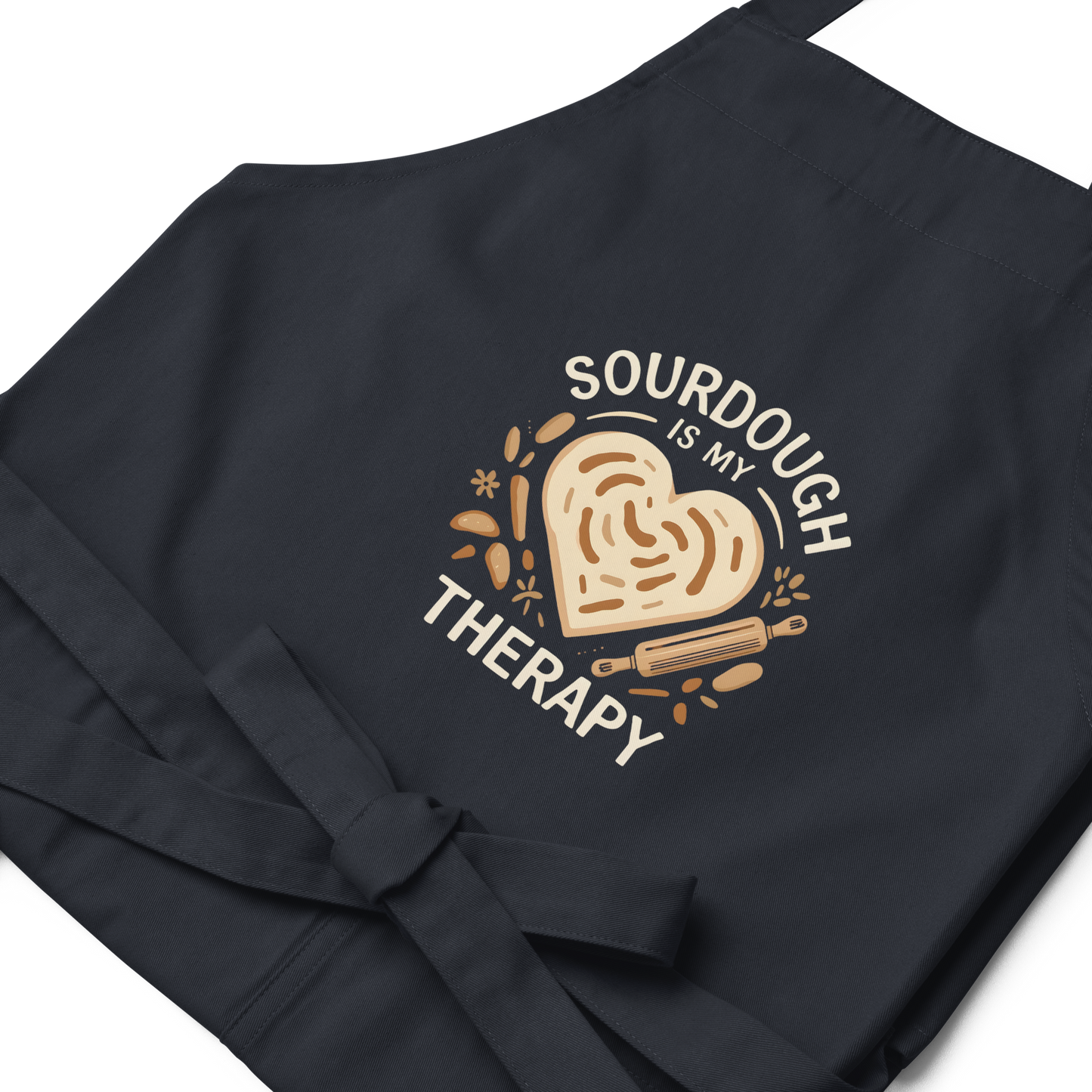 Sourdough Is My Therapy | Cozy Baker Apron Kitchen & Baking Gear > Aprons ZomaModa