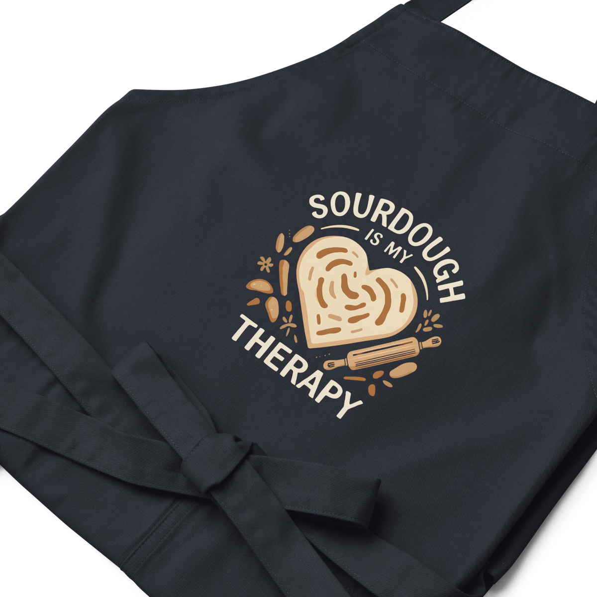 Sourdough Is My Therapy | Cozy Baker Apron Kitchen & Baking Gear > Aprons ZomaModa