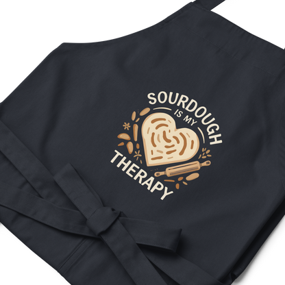 Sourdough Is My Therapy | Cozy Baker Apron Kitchen & Baking Gear > Aprons ZomaModa