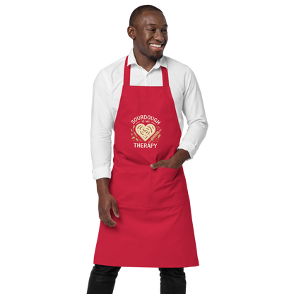 Sourdough Is My Therapy | Cozy Baker Apron Kitchen & Baking Gear > Aprons ZomaModa