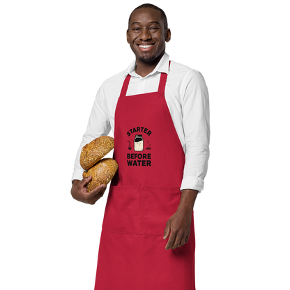 Starter Before Water | Baker’s Priority Apron Kitchen & Baking Gear > Aprons ZomaModa