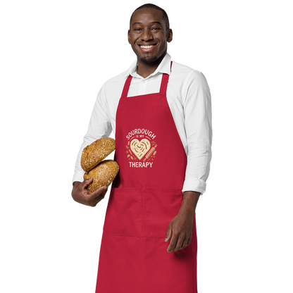 Sourdough Is My Therapy | Cozy Baker Apron Kitchen & Baking Gear > Aprons ZomaModa