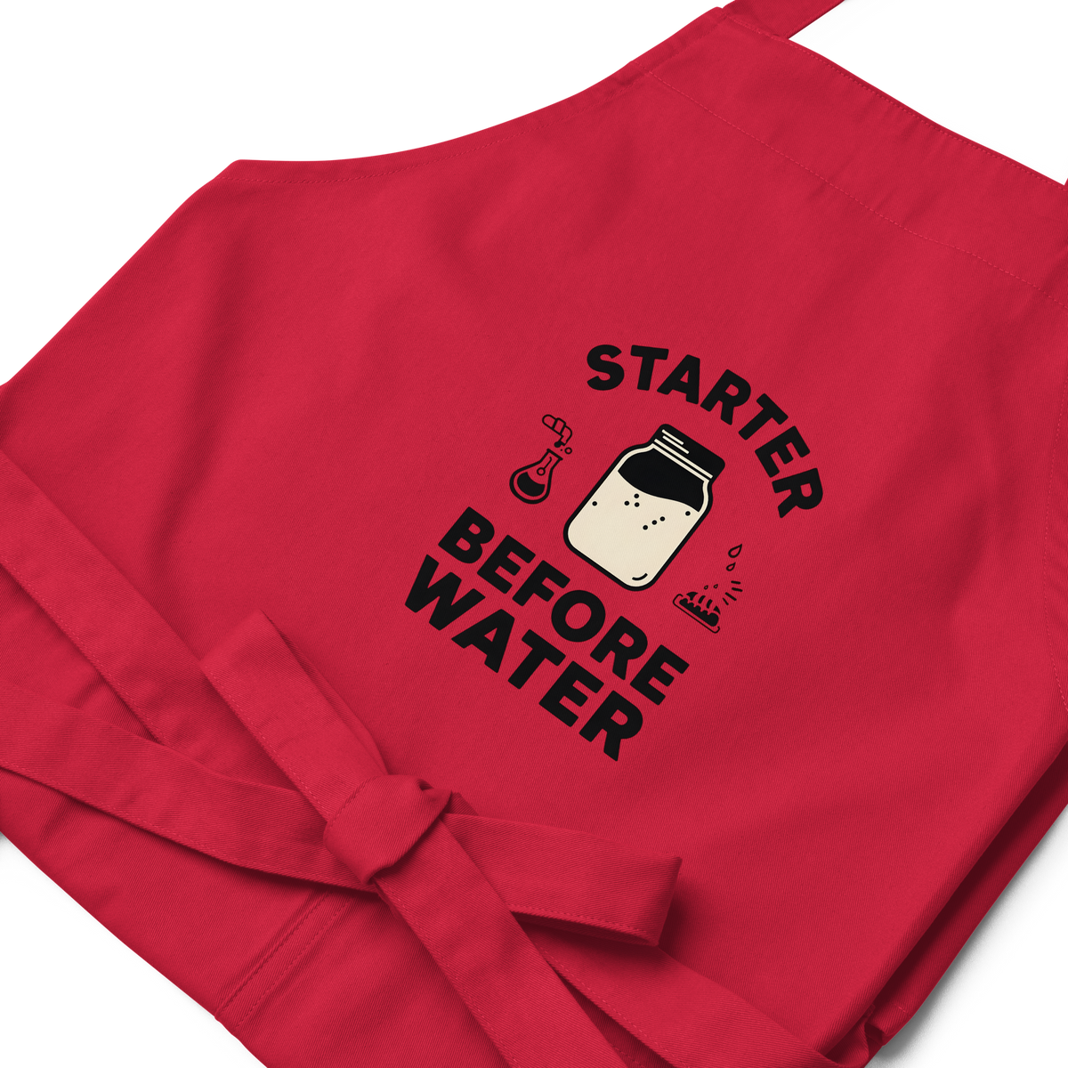 Starter Before Water | Baker’s Priority Apron Kitchen & Baking Gear > Aprons ZomaModa