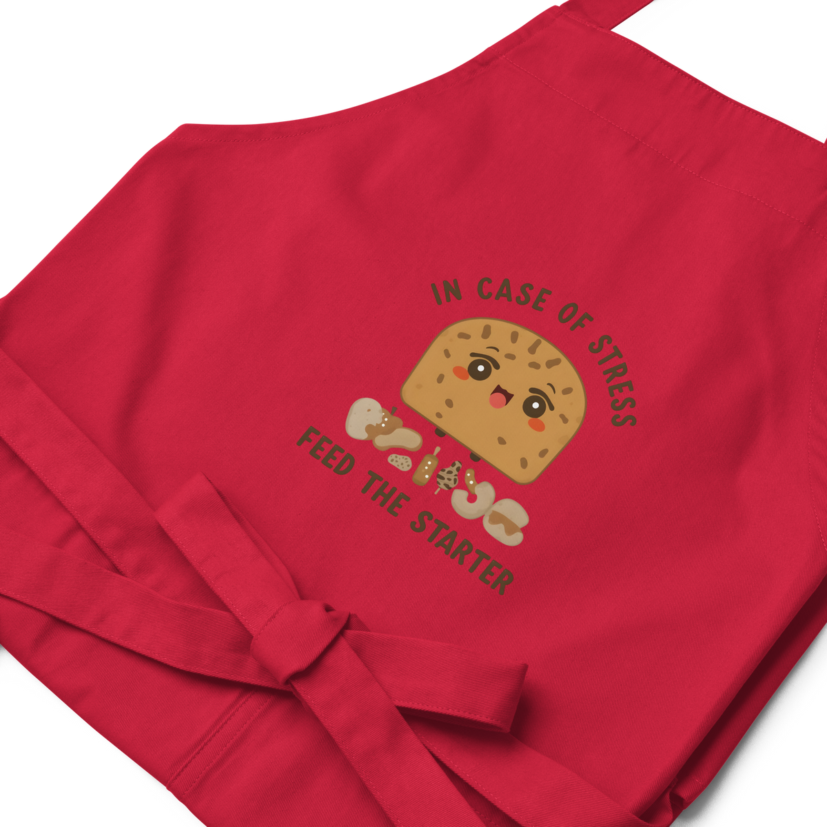 In Case of Stress, Feed The Starter | Comfort Baker Apron Kitchen & Baking Gear > Aprons ZomaModa