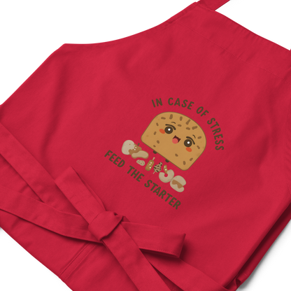 In Case of Stress, Feed The Starter | Comfort Baker Apron Kitchen & Baking Gear > Aprons ZomaModa