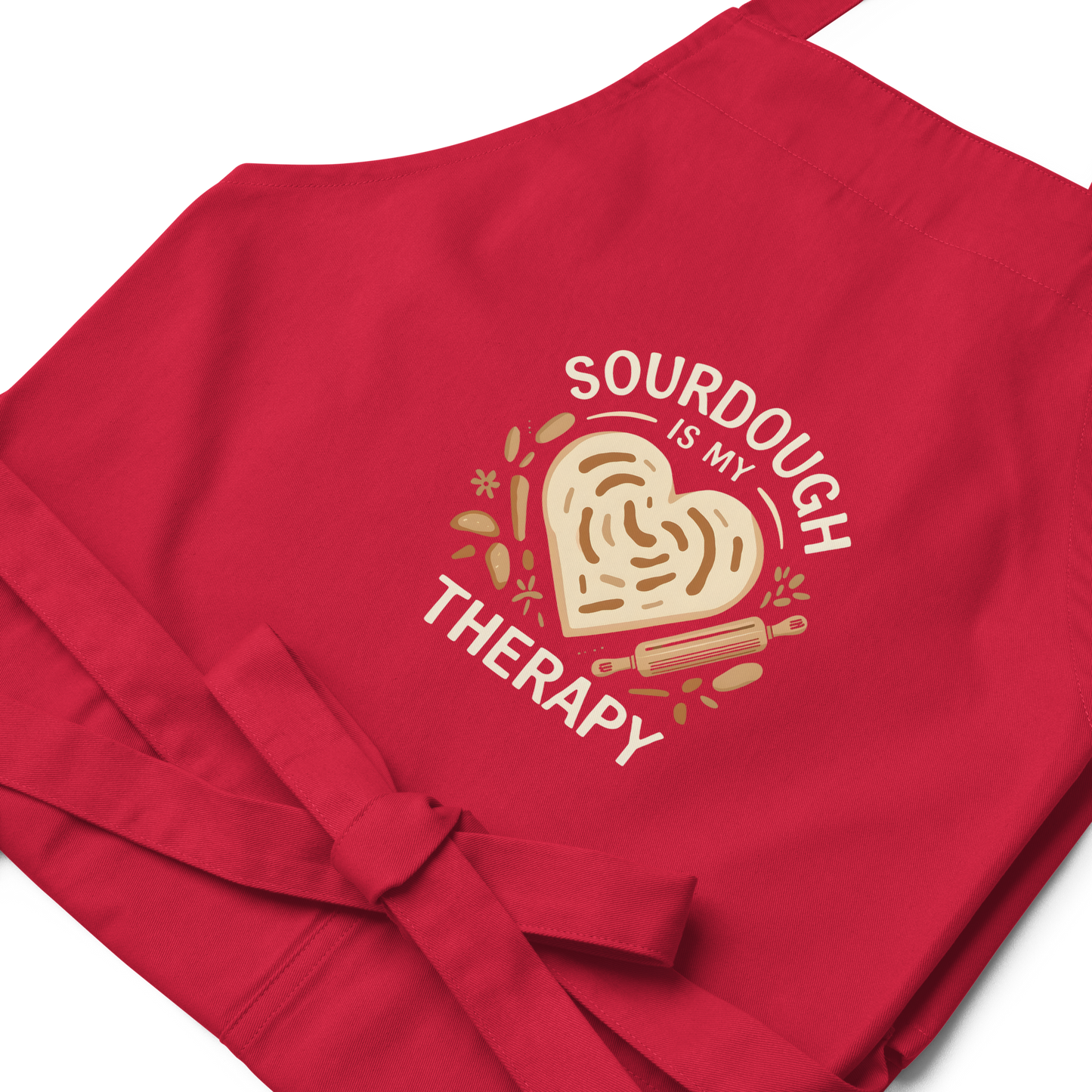 Sourdough Is My Therapy | Cozy Baker Apron Kitchen & Baking Gear > Aprons ZomaModa