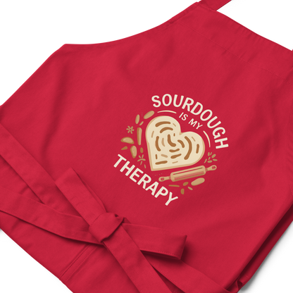 Sourdough Is My Therapy | Cozy Baker Apron Kitchen & Baking Gear > Aprons ZomaModa