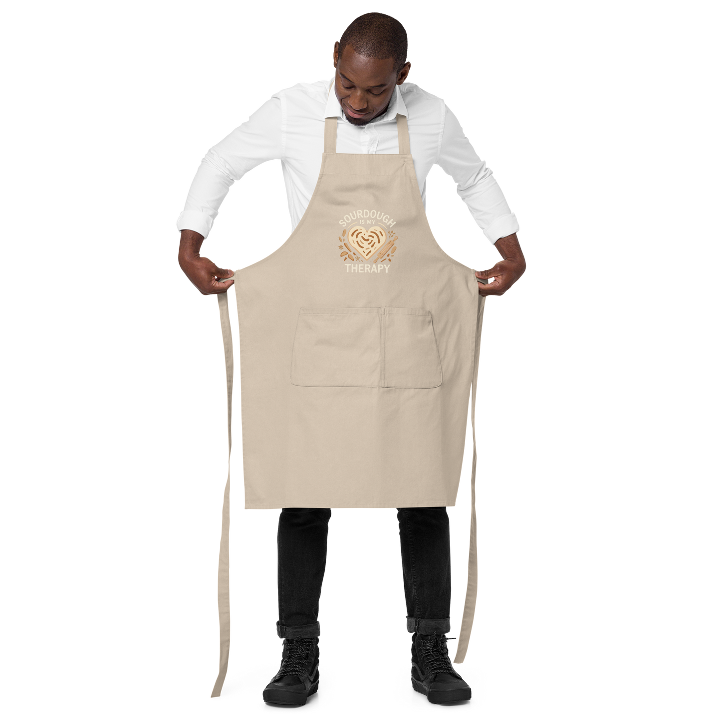 Sourdough Is My Therapy | Cozy Baker Apron Kitchen & Baking Gear > Aprons ZomaModa
