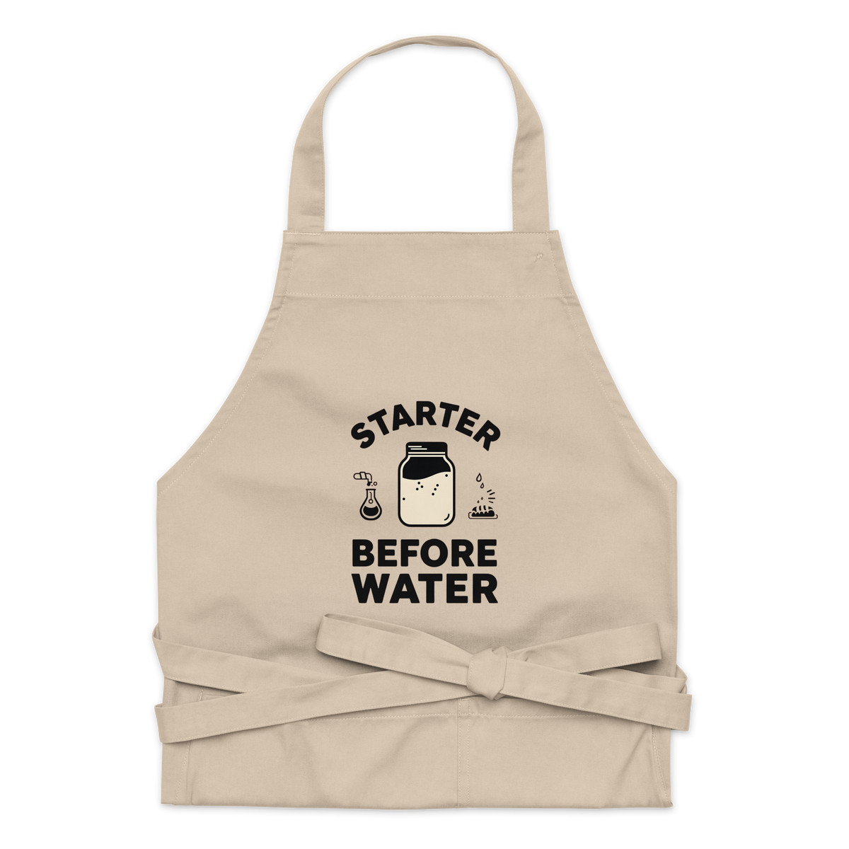 Starter Before Water | Baker’s Priority Apron Rope Kitchen & Baking Gear > Aprons ZomaModa