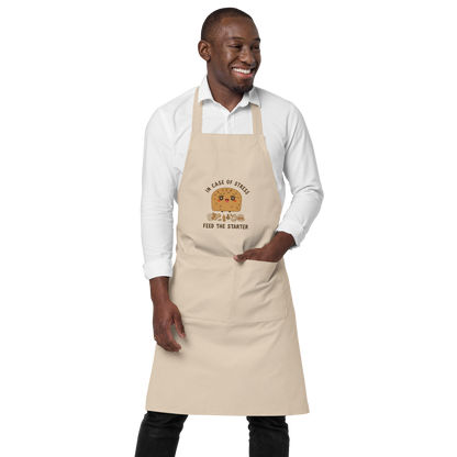 In Case of Stress, Feed The Starter | Comfort Baker Apron Kitchen & Baking Gear > Aprons ZomaModa