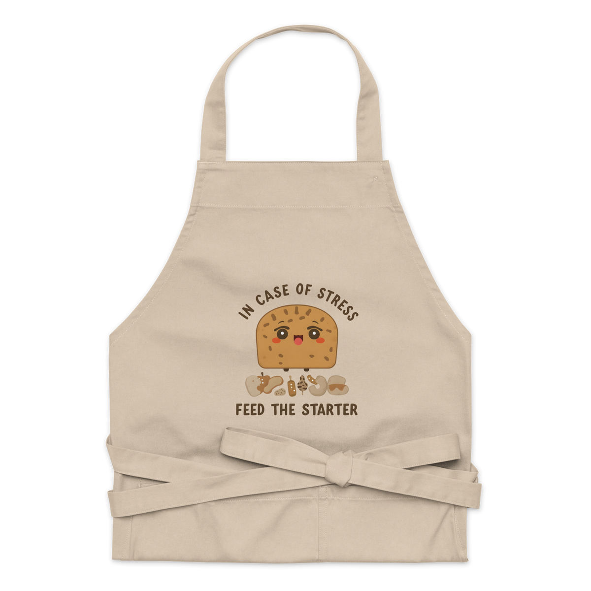 In Case of Stress, Feed The Starter | Comfort Baker Apron Rope Kitchen & Baking Gear > Aprons ZomaModa