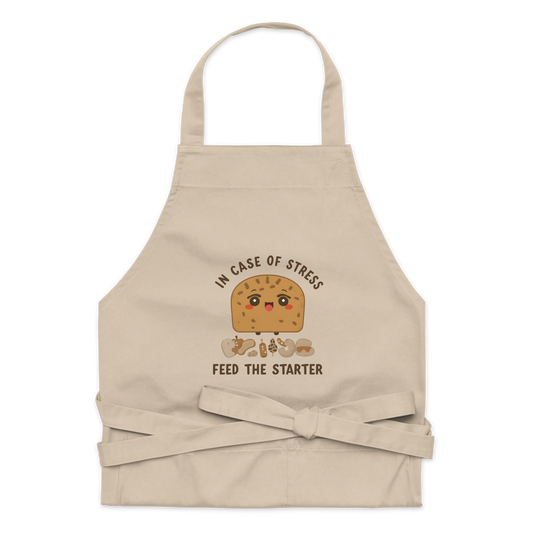 In Case of Stress, Feed The Starter | Comfort Baker Apron Rope Kitchen & Baking Gear > Aprons ZomaModa