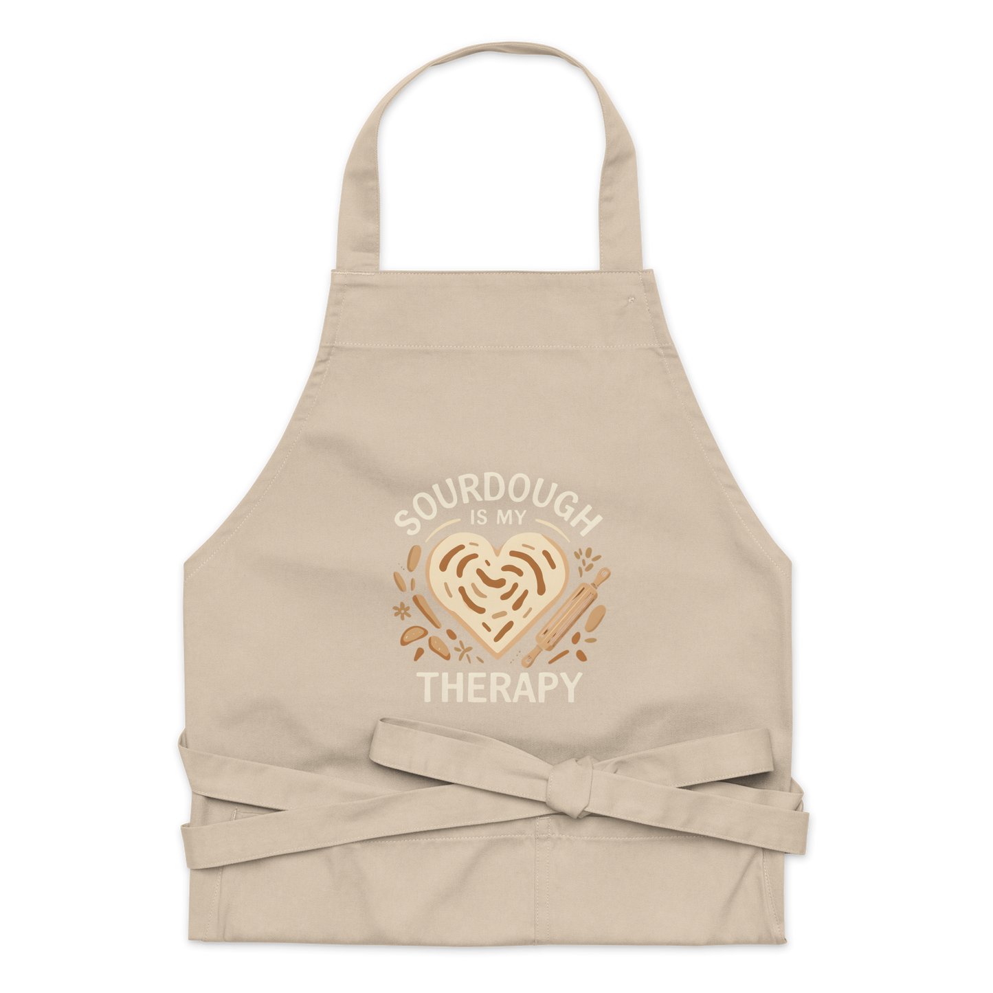 Sourdough Is My Therapy | Cozy Baker Apron Rope Kitchen & Baking Gear > Aprons ZomaModa